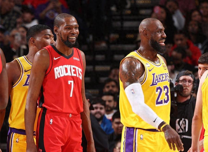詹姆斯杜兰特领衔湖人迎战火箭 斯玛特艾顿或成